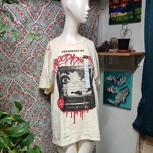 NWT Spirit of Halloween Scream Horror Cotton Graphic Tee, Size XL (Has Stains)